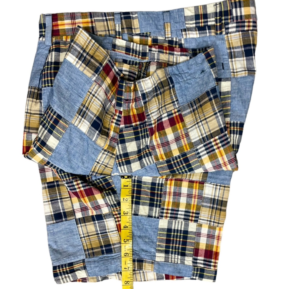 Berle Madras Plaid Patchwork Shorts - Picture 6 of 10